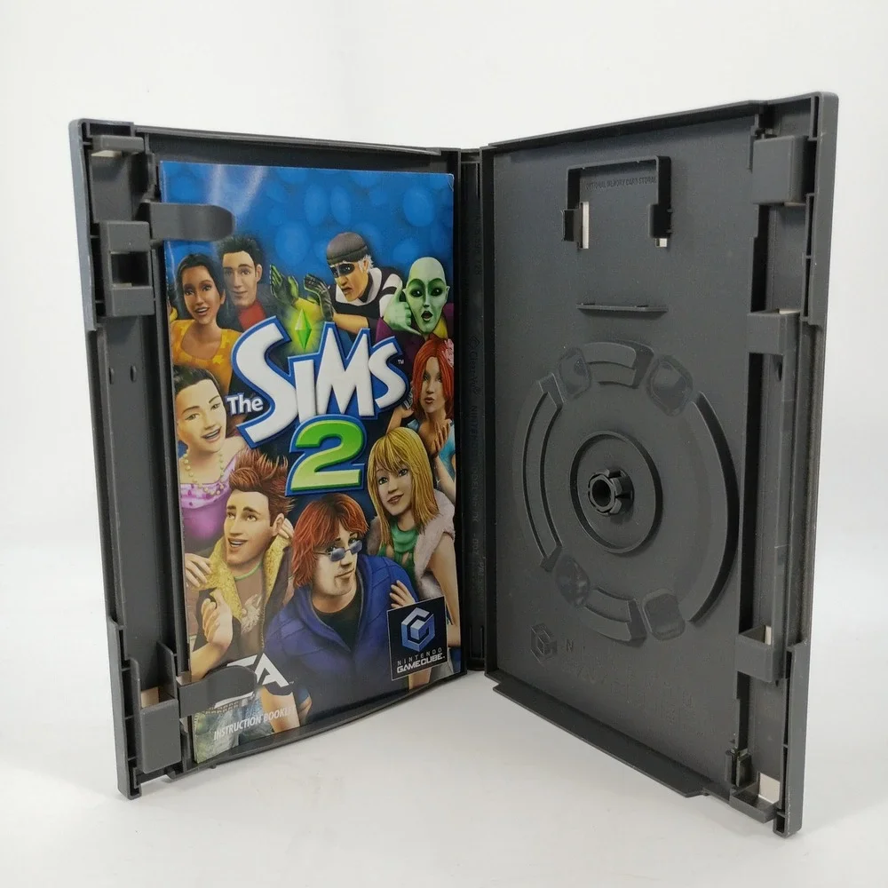 The Sims 2 Nintendo GameCube 2005 Life Simulation Video Game Case & Manual ONLY